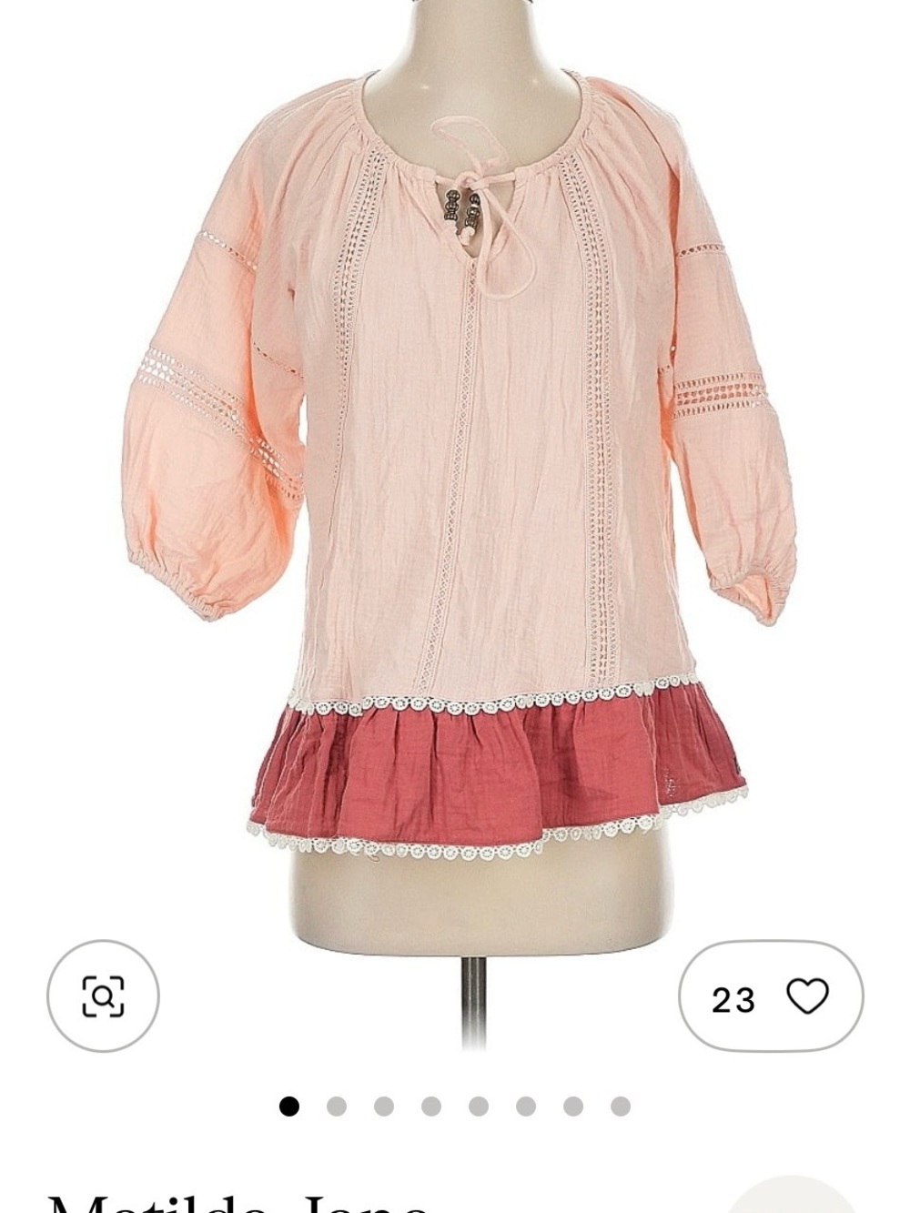 Matilda Jane Pink Cream Tunic
